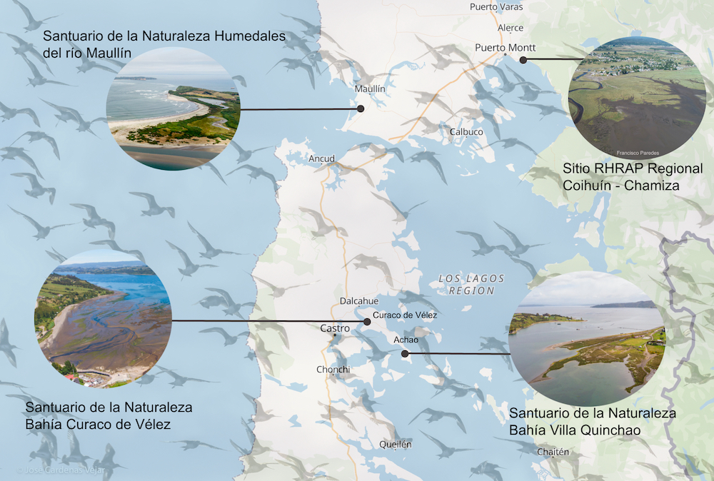 mapa red de santuarios y sitios rhrap